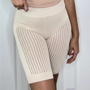 Maniere De Vior Knitted Cycling Shorts